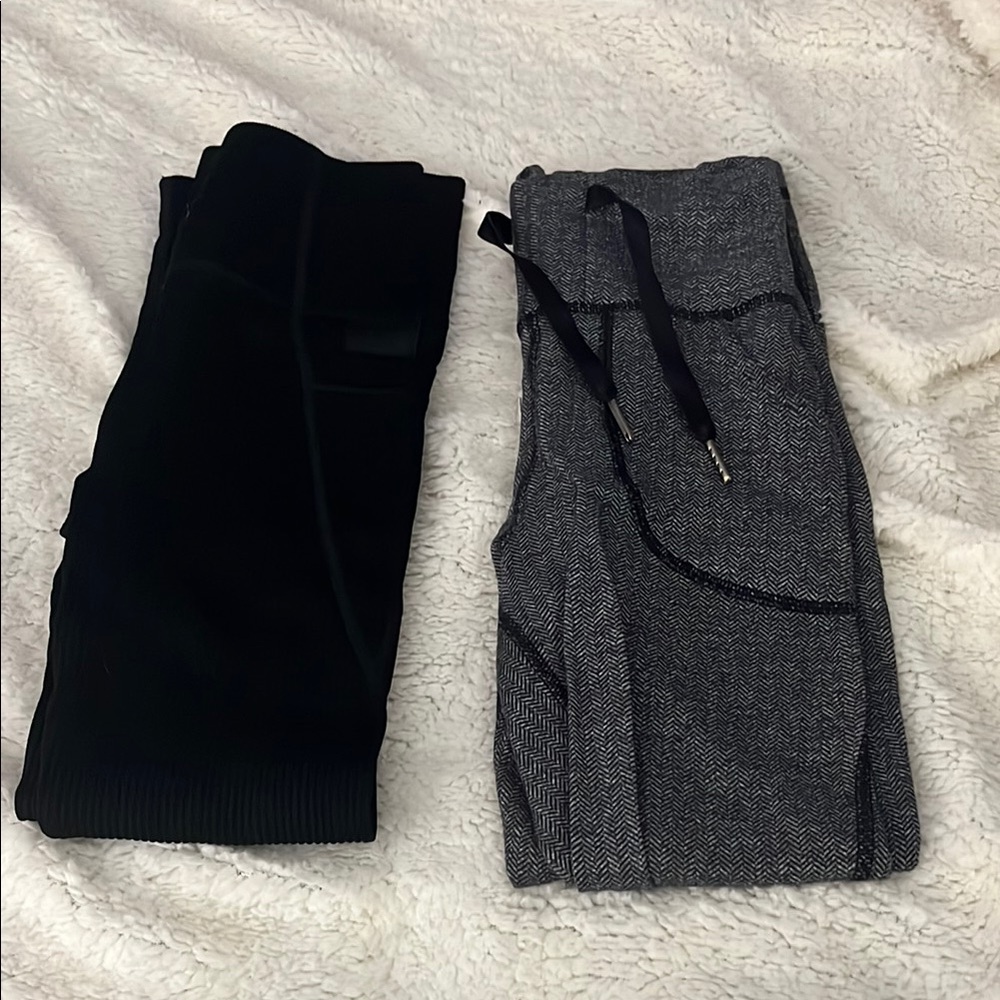 Stylish Black and Gray Pants Set